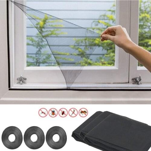 3Pcs DIY Invisible Transparent Window Insect Screen Mosquito Protection Net New