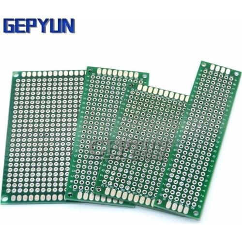 4PCS 5x7 4x6 3x7 2x8 cm double Side Copper prototype pcb KIT Universal Board for Ardui igmopnrq Gepyun