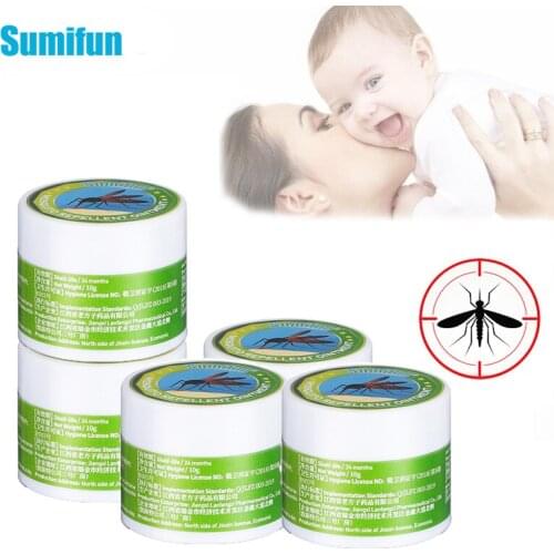 5pcs Sumifun Green Herbal Ointment Cool Oil Cold Headache Dizziness Sunburn Muscle Rub Aches Pain Relief Cream Skin Care K20003