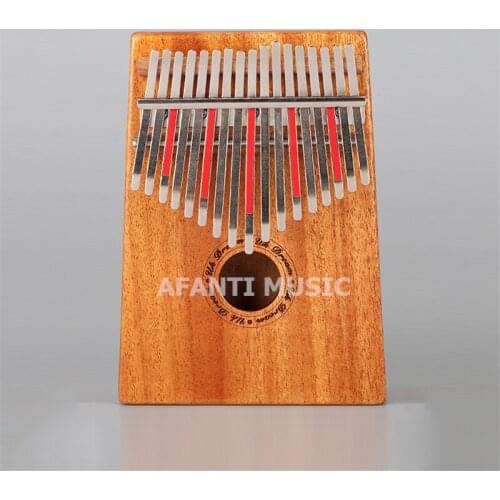 Afanti Music 17 Keys Kalimba Mbira Thumb Piano Mahogany Traditional African Music Instruments 17 tone (THP-133)