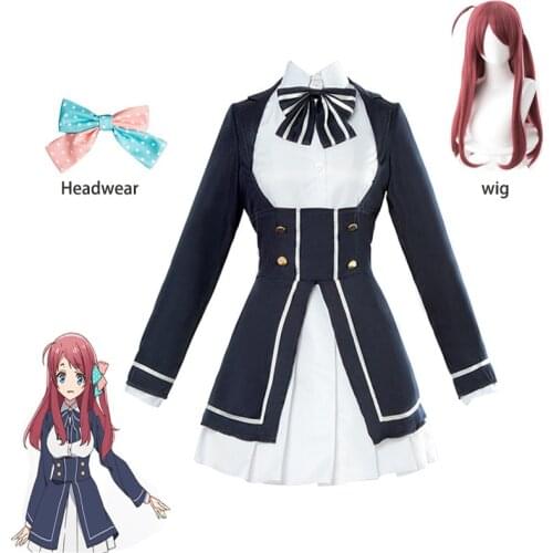 Anime Cosplay Zombieland Saga Cosplay Costumes Sakura Minamoto Women Lolita Dress Wig Uniform Halloween Costumes