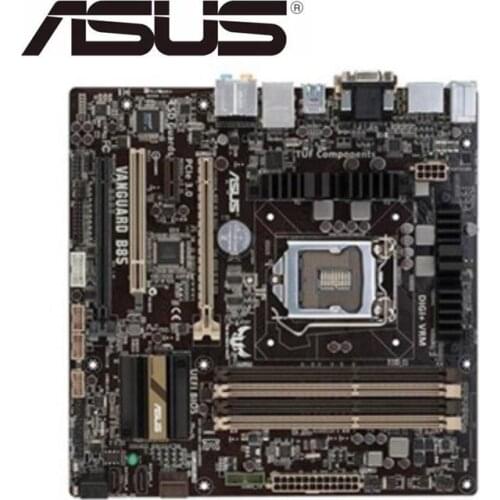 Asus VANGUARD B85 used Desktop Motherboard B85 LGA 1150 i7 i5 i3 DDR3 32G SATA3 Micro-ATX