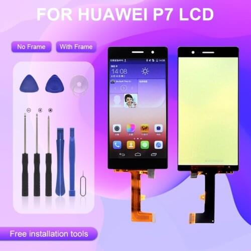 Catteny Promotion Lcd For Huawei Ascend P7 Display P7-L00 P7-L05 P7-L10 Lcd Touch Screen Digitizer Assembly Free Shipping