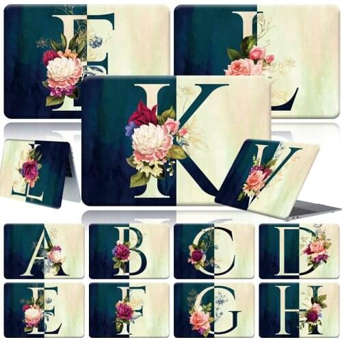 For Apple Macbook Air 13 A2337 2020 Anti-fall Flower Letter for Air 11 13 A1370 A1465 A1369 A1466 A1932 A2179 Laptop Case