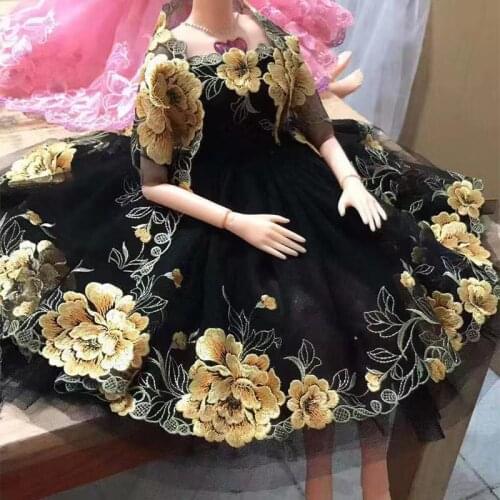 1Y Black Lace Ribbon Fabric 22cm Width DIY Handmade Crafts Sewing Apparel Fabric White Lace Trimming Material