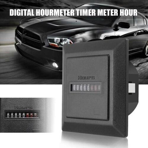 ZEAST Timer Square Counter Digital 0-99999.9 Hour Meter Hourmeter Gauge 0.3W 220-240V 50Hz AC Electronic