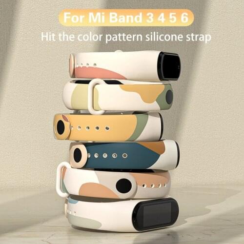 For Xiaomi Mi Band 5 6 NFC watch band Morandi color style Silicone bracelet replacement For Mi band 3 4 Wristband Accessories