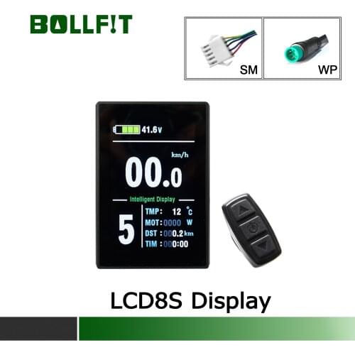 BOLLFIT KT Kunteng LCD8S lcd8 USB Electric Bicycle Accessories Display Electrice Bike Ebike Color LCD3 Display