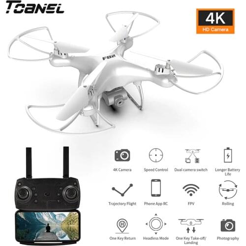F82 Mini Drone With 4K Camera HD Optical Flow Positioning GPS FOLLOW FPV RC Foldable Helicopter Quadrocopter Toy for Boy