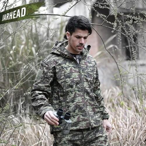 V5.0 TAD Shark Skin Waterproof Military Jackets Men Outdoor Sport Soft shell Hike Hunt Army Tactical Camo Hoodie Jackets