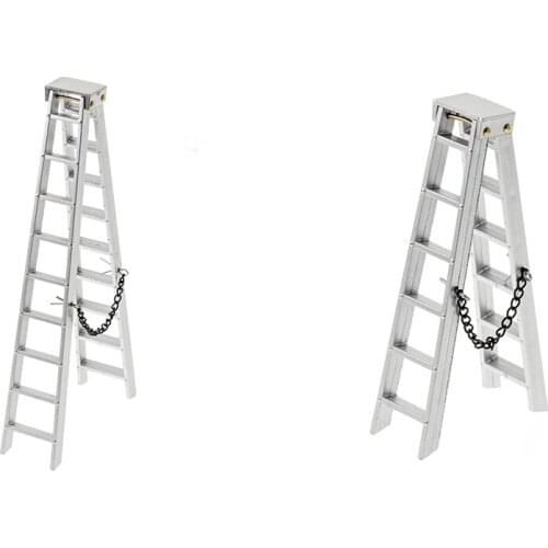 1/10 Scale Accessories Mini Folding Ladder for 1:10 RC Crawler Car Traxxas TRX4 Axial SCX10 AXI03007 Tamiya