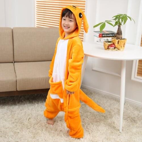 Pajamas Kangaroo Kids Animal Children Pajamas for Boys Girls Baby Cute Pyjama Onesies Winter Long Sleeve Sleepwear