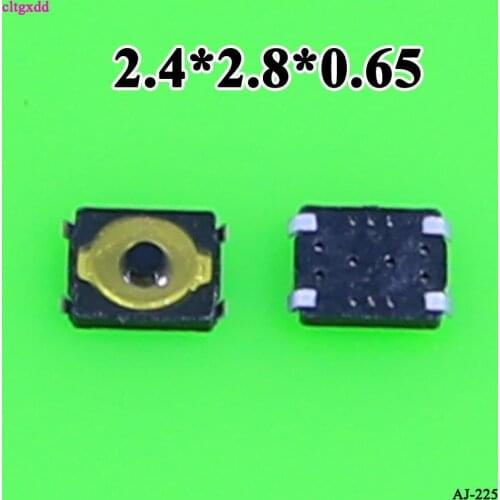 50pcs 2.4x2.8x0.6mm 2.4*2.8*0.65 Thin film press key switch 4P Push Button Switch SMD Tact Switch Film switch of mobile camera