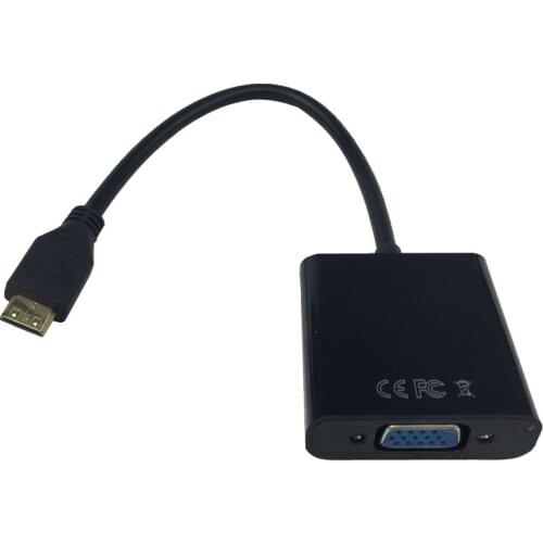 Raspberry Pi Zero 1080P Video Cable Mini HDMI-compatible to VGA Converter 1080P Adapter for Laptop Tablet PC HDTV