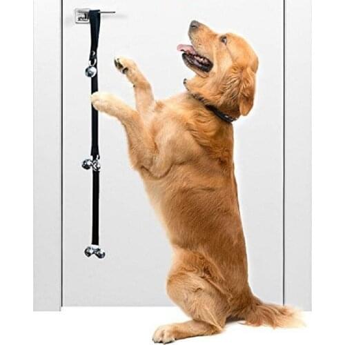 Adjustable Pet Dog Training Doorbells Puppy Housebreaking Clicker Door Bell Training Tool Dog Leaving Alarm Bells Pet Supplies