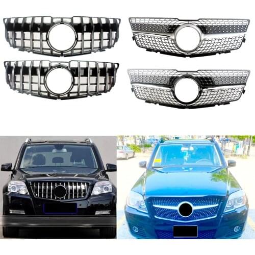 Front Racing Bumper Grille Upper Facelift Grill For Mercedes-Benz X204 GLK Class 2008 2009 2010 2011 2012