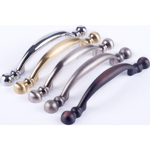 76mm american retro ORB antique silver kitchen cabinet cupboard handle simple chrome brushed gold dresser drawer pull knob 3"