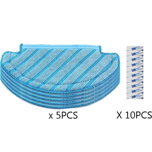 5 PCS vacuum cleaner mop cleaning cloths for Ecovacs Deebot T8 AIVI T8 MAX vacuum cleaner accessories replacement cloth parts