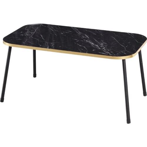 Medium Coffee Table Black Metal Foot Kr Gold Bendir