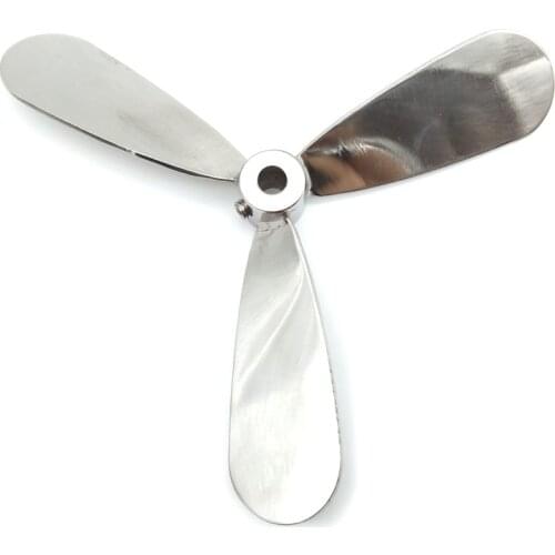 Stir Blade Stainless Steel Mixer Impeller Lab Stirrer Paddle Three-blade Diameter 250mm Inner Hole Diam. 16mm Blade Length 106mm