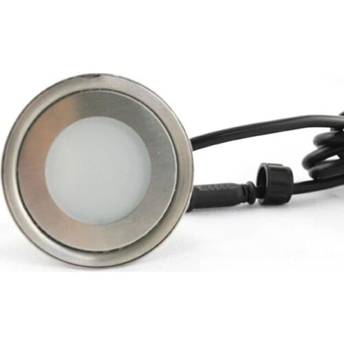 IP67 Stainless Steel 0.5W LED Ground Lamp DC12V Recessed Floor Light for Garden with Insert Box Set of 10(WW CW R G B Y)