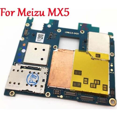 Tested)Full Work Unlock Mobile Electronic Panel Motherboard Circuits Flex Cable For Meizu MX5 16GB 32GB MB Plate