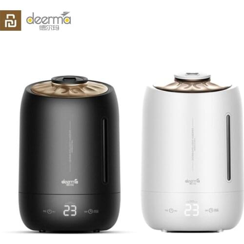 Upgraded Deerma Air Humidifier F600 smart Touch-Sensitive Screen Timing Silent Household 5L Large Capacity F600 Essential oil