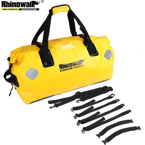 Rhinowalk 65L Waterproof Bag Motorcycle Durable Large Capacity Motorcycle Dry Duffel Bag for Travel Hiking Camping