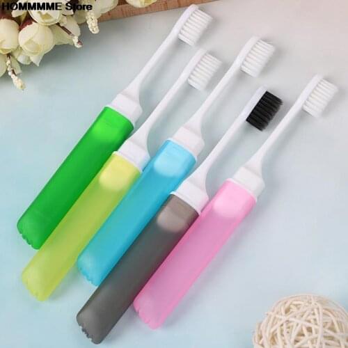 High Quality Foldable Toothbrush Tooth Brush/Camping Travel Toothbrush Outdoor Color Random