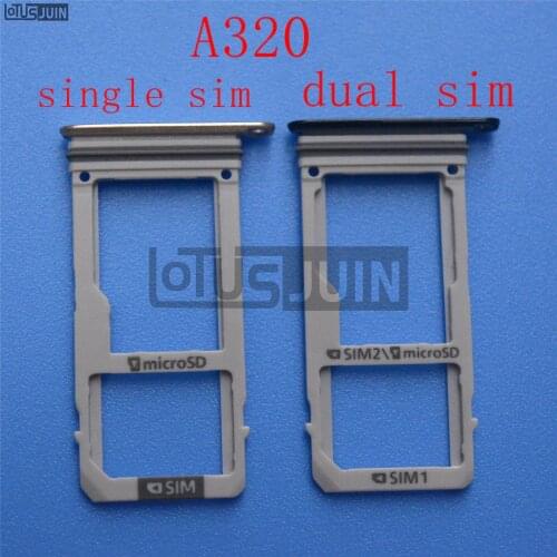 10pcs New Dual SIM Single SIM Card Tray Holder Slot for Samsung Galaxy A320 A3 2017