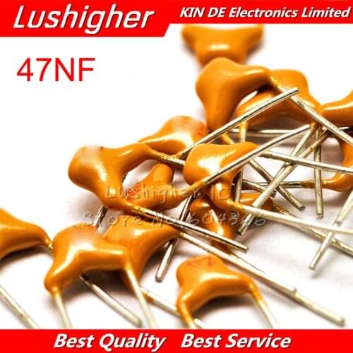 100PCS 47NF MLCC 0.047UF 10% 5.08MM 473K/50V MLCC Multilayer Monolithic Ceramic Capacitor 0805