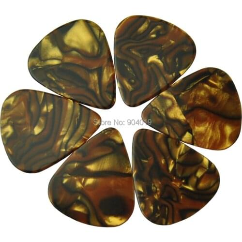 100pcs New Medium 0.71mm Blank 351 Guitar Picks Plectrums Celluloid Tiger
