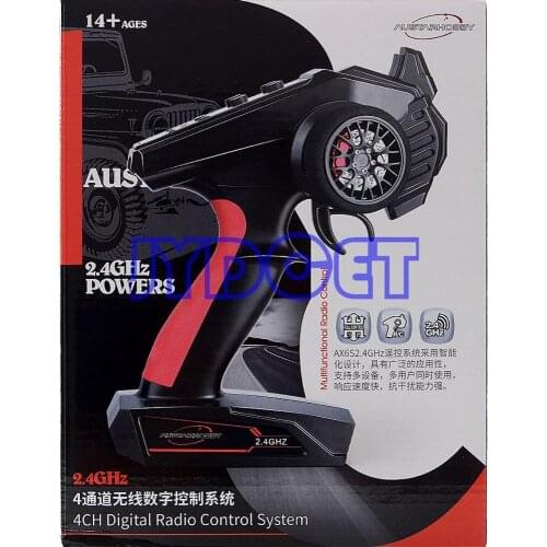 2.4G 4CH Remote Controller Digital Radio Receiver Transimitter for RC Crawler Car SCX10 TRX4 RC Boat