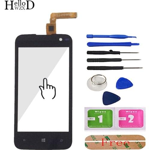 4.0'' Mobile Phone For Highscreen Winwin Touch Screen Glass Front Glass Digitizer Panel Lens Sensor Flex Cable Tools Adhesive