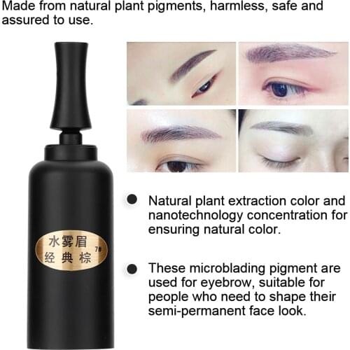 5ml/Bottle Eyebrow Tattoo Natural Plant Semi-permanent Pigment Microblading Pigment Ink Makeup Beauty Tool For Professional Use