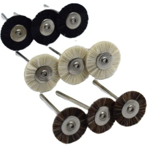 50PCS 19/22/25MM Jewelry Polishing Wheel 2.35MM Shank Metal Polishing Brush Dremel Accessories Rotary Tools Polishing Pads