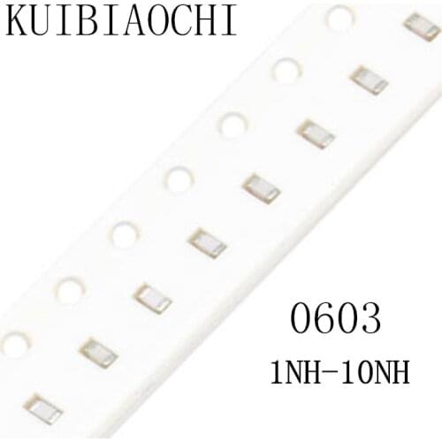 50pcs/lot 0603 SMD Inductor 1nH 1.2nH 1.5nH 1.8nH 2.2nH 2.7nH 3.3nH 3.9nH 4.7nH 5.6nH 6.8nH 8.2nH 10nH