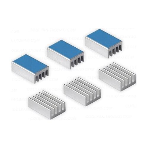 6pcs add For 3M-8810/8805 Thermally Conductive Adhesive small rectangular aluminum heatsink (20*13*7mm) 20x13x7mm heatsink