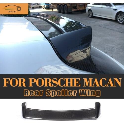 Carbon Fiber Auto Rear Roof Racing Tail Roof Window Spoiler Wing for Porsche Macan SUV 2015 2016 Car Styling