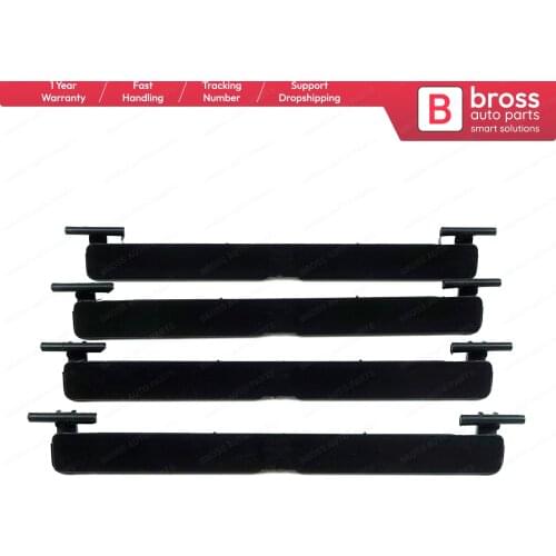 BSR575-1 4x Roof Luggage Rack Carrier Mounting Molding Port Bag Rail Lid Cover Trim 51137274739 for BMW 5 F10 F11 135*13 mm