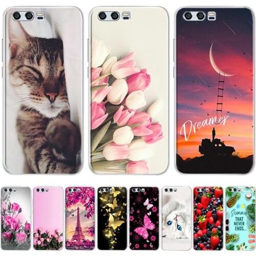 Case For Huawei Honor 9 Honor9 STF-L09 STF-AL00 STF-AL10 STF-TL10 Printed Soft TPU Silicone Back Phone Cover Honor 9 Bumper Case