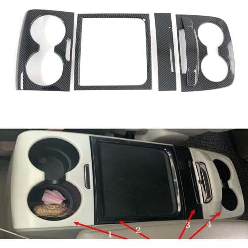 For Toyota Sienna 2015-2020 LHD Car Gear Shift Water Cup Holder Panel Cover Trim Accessories ABS Car Molding