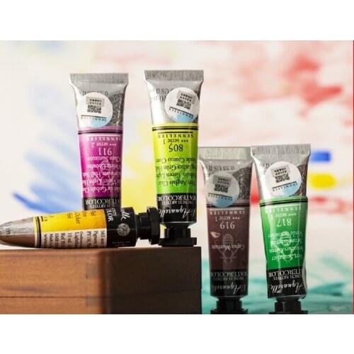 French original Sennelier artist watercolor paint 10ml /21ml half pan / full pan, brown, black and gray series