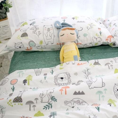 40s Cartoon Cotton Twill Fabric Soft Bedding Sheet Cotton Cloth For Quilting Material 2.5m Width