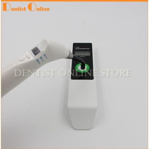 Dental Curing Light Meter Visible LED Radiometer Curing Intensity Battery with LCD Screen
