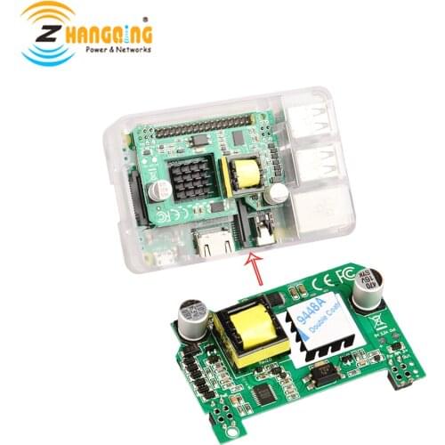GAF-PiHat Active PoE 5V Output Isolated 802.3af 10W Board for Raspberry Pi 3B+ or Pi4 and GPIO include heat sink work for 100M