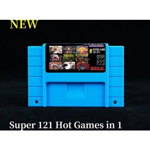 Super 121 in 1 Retro 16 Bit Game Card For SNES Game Console Cartridge With Hot Games EarthBound Zeldaed Ultimate Mortal Kombat 3