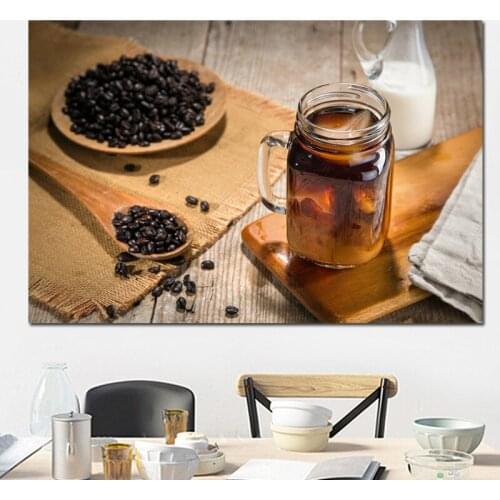 Coffee Food Still Life Kitchen Canvas Painting Calligraphy Poster Print Living Room House Wall Decor Art Home Decoration Picture