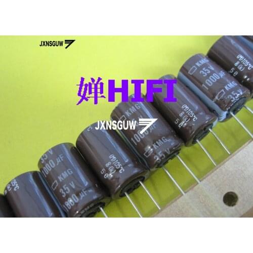 20PCS NIPPON KMG 35V1000UF 12.5X20MM NCC long life electrolytic capacitor 1000UF/35V CHEMI-CON 105 degrees 1000uF 35V