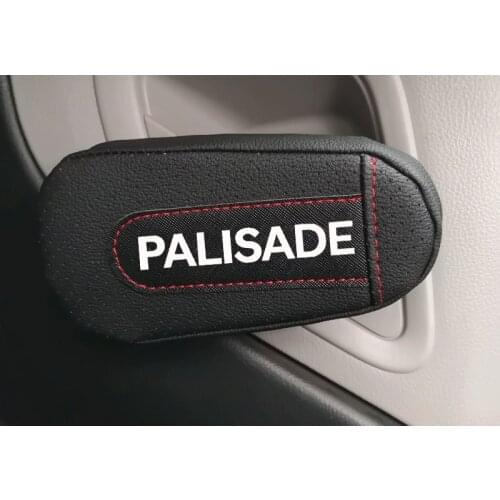 Leather Knee Pad handrail pad Interior Car Accessories For Hyundai Palisade
